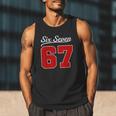 Number 67 Numbered Six Seven Baseball Jersey Style Team 67 Men Tank Top Number 67 Numbered Six Seven Baseball Jersey Style Team 67 Men Tank Top