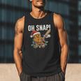 Oh Snap Gingerbreadman Christmas Baseball Humor Men Tank Top