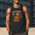 Oh Snap Gingerbreadman Christmas Baseball Men Tank Top Oh Snap Gingerbreadman Christmas Baseball Men Tank Top