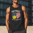 Patriotic US Flag Softball Dad Like A Baseball Dad Men Tank Top Patriotic US Flag Softball Dad Like A Baseball Dad Men Tank Top