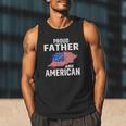 Proud Father And American Flag Baseball Dad Father Patriotic Men Tank Top Proud Father And American Flag Baseball Dad Father Patriotic Men Tank Top