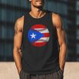 Puerto Rico Baseball Flag Boricua Beisbol Fan Gear Men Tank Top