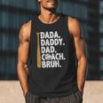 Retro Dada Daddy Dad Coach Bruh Baseball Dad Fathers Day Men Men Tank Top