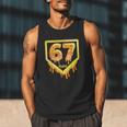 Six Seven 67 Meme Gen Alpha Slang Baseball 101 Men Tank Top