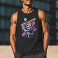 Skeleton Baseball Drip Boy Youth Dripping Baseball Halloween Men Tank Top