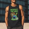Spooky Zombie Respect The Drip Baseball Halloween Men Tank Top Spooky Zombie Respect The Drip Baseball Halloween Men Tank Top