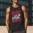 Stealing Hearts Like I Steal Bases Cute Baseball Valentine Men Tank Top