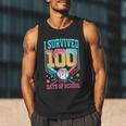 I Survived 100 Days Of School Baseball Drip Students Teacher Men Tank Top I Survived 100 Days Of School Baseball Drip Students Teacher Men Tank Top