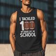 I Tackled 100 Days Of School Baseball Player Kids Teacher Men Tank Top I Tackled 100 Days Of School Baseball Player Kids Teacher Men Tank Top