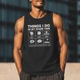 Things I Do Spare Time Baseball Player Men Women Kids Men Tank Top