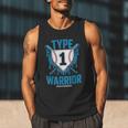 Type 1 Warrior Diabetes Awareness Baseball Enthusiasts Men Tank Top Type 1 Warrior Diabetes Awareness Baseball Enthusiasts Men Tank Top