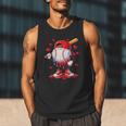 Valentine Baseball Heart Drip Sport Love Valentines Day Boys Men Tank Top