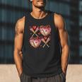 Valentines Day Drip Heart Baseball XOXO Boys Kids Men Sport Men Tank Top