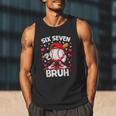 Valentines Day Six Seven Bruh 6 7 Meme Baseball Drip Boys Men Tank Top