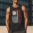 Vintage Baseball DAD American Flag Fathers Day 4th Of July Men Tank Top Vintage Baseball DAD American Flag Fathers Day 4th Of July Men Tank Top