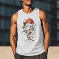 Baseball Christmas Ball Hat Snow Winter Premium Tri-Blend Men Tank Top Baseball Christmas Ball Hat Snow Winter Premium Tri-Blend Men Tank Top