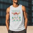 Baseball Christmas Ugly Sweater Santa Sport Men Kids Men Tank Top Baseball Christmas Ugly Sweater Santa Sport Men Kids Men Tank Top