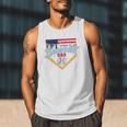 Baseball Dad Ice Cream Drip Father American Flag 4th Of July Men Tank Top Baseball Dad Ice Cream Drip Father American Flag 4th Of July Men Tank Top