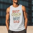 Baseball Dad For Men Vintage Best Coach And Best Dad Men Tank Top