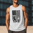Baseball Dad Retro American USA Flag Baseball Father's Day Men Tank Top Baseball Dad Retro American USA Flag Baseball Father's Day Men Tank Top