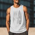 Baseball Dad Silhouette Bat Flag Stars Premium Men Tank Top Baseball Dad Silhouette Bat Flag Stars Premium Men Tank Top