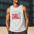 Baseball Dad Teach Kids Hit And Steal Softball Game Premium Tri-Blend Men Tank Top Baseball Dad Teach Kids Hit And Steal Softball Game Premium Tri-Blend Men Tank Top