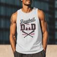 Baseball Daddy Father's Day Baseball Season Vintage Game Day Men Tank Top