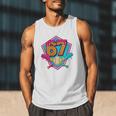 Baseball Drip Jersey Number 67 For Players & 67th Birthday Premium Tri-Blend Men Tank Top Baseball Drip Jersey Number 67 For Players & 67th Birthday Premium Tri-Blend Men Tank Top