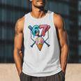 Baseball Ice Cream Drip 67 Six Seven Gen Alpha Slang Meme Men Tank Top Baseball Ice Cream Drip 67 Six Seven Gen Alpha Slang Meme Men Tank Top