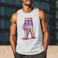 Baseball Ice Cream Drip Boys Glove Sprinkles Baseball Lover Men Tank Top