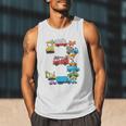 Baseball Ice Cream Drip Vehicles Youth Baseball Drip Premium Tri-Blend Men Tank Top