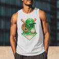 Baseball Life Style Ice Cream Drip Green Premium Tri-Blend Men Tank Top