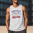 Brother Of Rookie 1st Birthday Baseball Boy Family Matching Men Tank Top