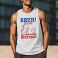 Bruh It's My 2nd Birthday Boy Baseball Themed Party Men Tank Top