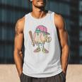 Cute Baseball Ice Cream Drip For Girls & Boys 2 Sides Men Tank Top