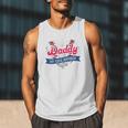 Daddy Of The Rookie Baseball Dad Retro Love Heart Birthday Premium Men Tank Top