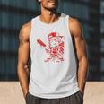 Drippy Baseball Mascot Valentine Heart Glasses Cartoon Men Tank Top Drippy Baseball Mascot Valentine Heart Glasses Cartoon Men Tank Top