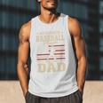 My Favorite Baseball Player Calls Me Dad Baseball Dad Premium Tri-Blend Men Tank Top