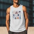 Game Day Baseball Lover Coquette Bow Girl Women Kid Mom Mama Men Tank Top