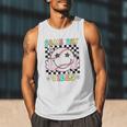 Game Day Vibes Softball Baseball Groovy Game Day Girls Women Men Tank Top