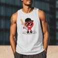 Heart Playing Baseball Valentine Baseball Men Tank Top