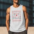 Ho Ho Homerun Baseball Ugly Christmas Sweater Party Hitter Men Tank Top Ho Ho Homerun Baseball Ugly Christmas Sweater Party Hitter Men Tank Top