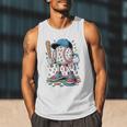 Melting Slime Sprinkle Baseball Mascot With Bat Men Tank Top Melting Slime Sprinkle Baseball Mascot With Bat Men Tank Top