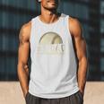 Number One Baseball Dad Fathers Day Baseball Player Dad Papa Premium Men Tank Top