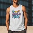 Retro Baseball Dad Dripping Ice Cream Father's Day Men Tank Top Retro Baseball Dad Dripping Ice Cream Father's Day Men Tank Top
