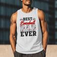 Retro Best Baseball Dad Ever Daddy Happy Fathers Day Men Men Tank Top