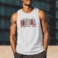 Retro Checkered Tired But Caffeinated Baseball Mom Leopard Men Tank Top Retro Checkered Tired But Caffeinated Baseball Mom Leopard Men Tank Top