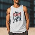 Run I Dare You Baseball Catcher Player Fan Men Tank Top Run I Dare You Baseball Catcher Player Fan Men Tank Top