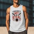I Teach Kids To Hit And Steal Baseball Softball Coach Premium Tri-Blend Men Tank Top I Teach Kids To Hit And Steal Baseball Softball Coach Premium Tri-Blend Men Tank Top