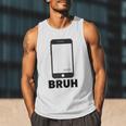 Texted First Bruh Seen Message Valentine's Day Humor Raglan Baseball Tee Men Tank Top